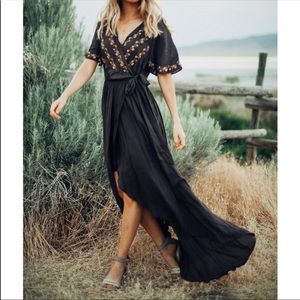 Piper & Scoot parkland embroidered dress